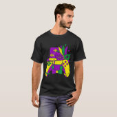 Mardi Gras Video Game Controller Jester Hat Costum T-Shirt (Vorne ganz)