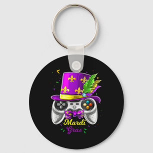 Mardi Gras Videospiel-Controller-Narrenmasken-Kost Schlüsselanhänger