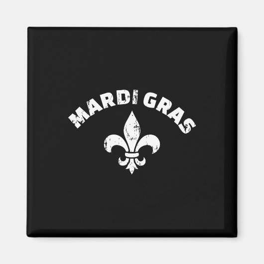 Mardi Gras Vintag Lilie Magnet (Vorne)