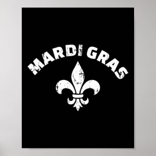 Mardi Gras Vintag Lilie Poster