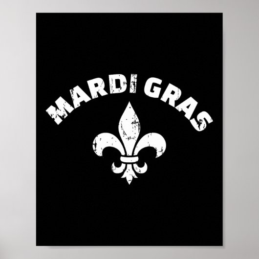 Mardi Gras Vintag Lilie Poster (Vorne)
