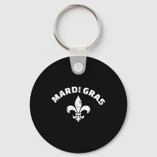 Mardi Gras Vintag Lilie Schlüsselanhänger