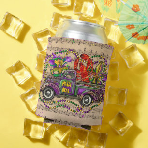 Mardi Gras Vintag Truck Krakische Lilie Dosenkühler