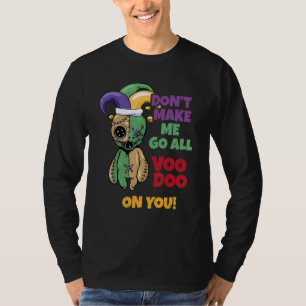 Mardi Gras Voodoo Schwarze Magie Karneval Fan Voo T-Shirt