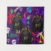 Mardi Gras Wandteppich (Vorderseite)