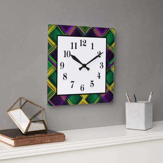 Mardi Gras Wanduhr (Büro)