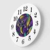Mardi Gras Wanduhr (Winkel)