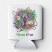 Mardi Gras Wasserfarben-Feier Dosenkühler (Rückseite)