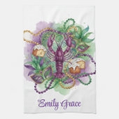 Mardi Gras Watercolor Celebration  Geschirrtuch (Vertikal)