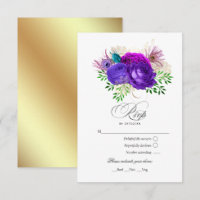 Mardi Gras Watercolor Floral Quinceañera