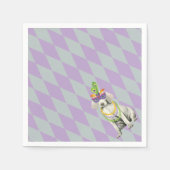 Mardi Gras Weimaraner Serviette (Vorderseite)