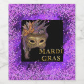 Mardi Gras Weinetikett (Einzelnes Label)