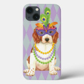 Mardi Gras Welsh Springer Spaniel Case-Mate iPhone Hülle (Rückseite)