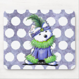 Mardi Gras Westie Mousepad