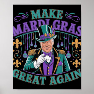 Mardi Gras wieder groß Funny Parade Kostüm H Poster
