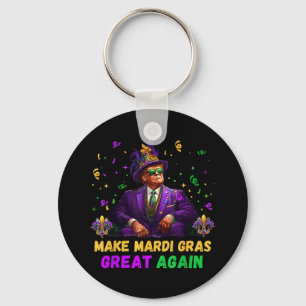Mardi Gras wieder groß machen Funny Trump Mardi Gr Schlüsselanhänger