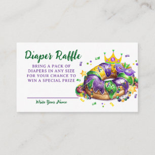 Mardi Gras Windel-Raffle-Anfrage Begleitkarte