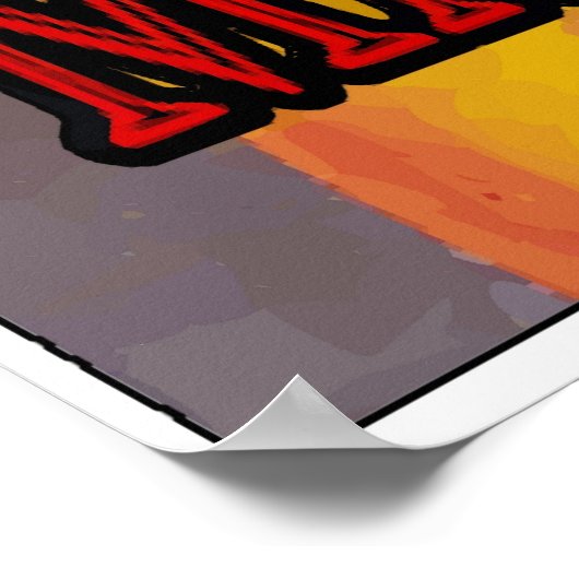 Mardi Gras Wine Maid Poster (Ecke)