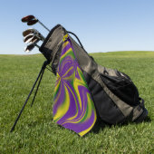 Mardi Gras Wirbel Golfhandtuch (Gras)
