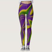 Mardi Gras Wirbel Leggings (Vorderseite)
