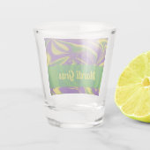Mardi Gras Wirbel Schnapsglas (Rückseite)