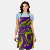 Mardi Gras Wirbel Schürze (Getragen)