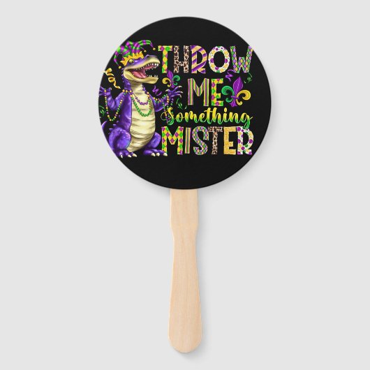 Mardi Gras wirbelte mir etwas, Mister Fan/Sign Fächer (Rückseite)