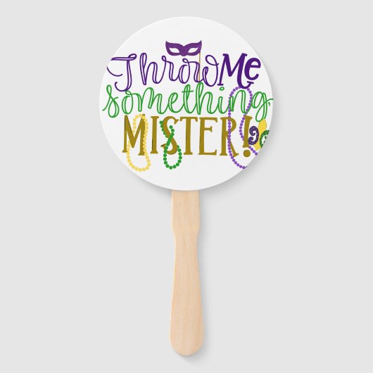 Mardi Gras wirbelte mir etwas, Mister Fan/Sign Fächer (Vorderseite)