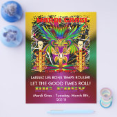Mardi Gras Witch Doctor-Skull V-3-T Flyer (Einzeln)