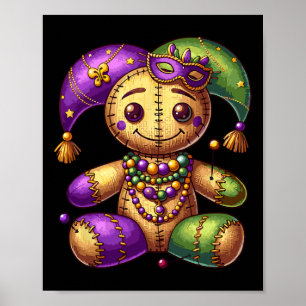 Mardi Gras Witch Doktor Goth Kostüme Männer Frauen Poster