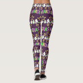 Mardi Gras Words Celebration Leggings (Rückseite)