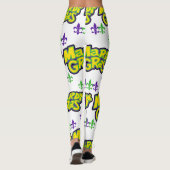 Mardi Gras Words Leggings (Rückseite)