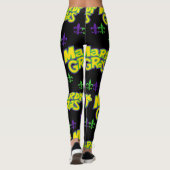Mardi Gras Words Leggings (Rückseite)