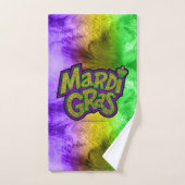 Mardi Gras words, SlipperyJoe, Kronen, LGBTQIA, Ga Badhandtuch Set (Handtuch)