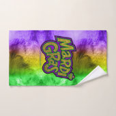 Mardi Gras words, SlipperyJoe, Kronen, LGBTQIA, Ga Badhandtuch Set (Handtuch)