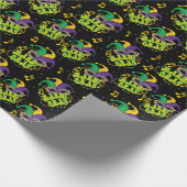 Mardi Gras Wrapping Paper Geschenkpapier (Ecke)