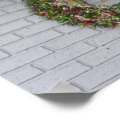 Mardi Gras Wreath Poster (Ecke)