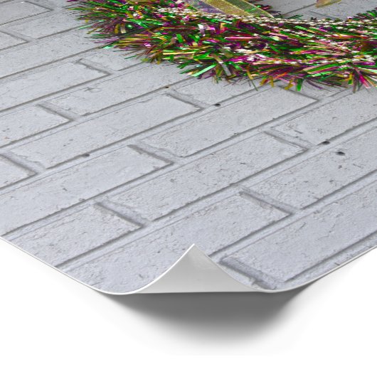 Mardi Gras Wreath Poster (Ecke)