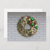 Mardi Gras Wreath Postkarte (Vorne/Hinten)