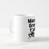 Mardi Gras Y'all Coffee Tasse (Vorderseite Links)