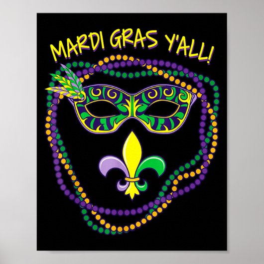 Mardi Gras Yall  Poster (Vorne)