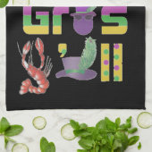 Mardi Gras Y'all Thunder_Cove Geschirrtuch (Gefaltet)