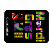 Mardi Gras Y'all Thunder_Cove Magnet (Horizontal)