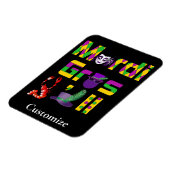 Mardi Gras Y'all Thunder_Cove Magnet (Linke Seite)