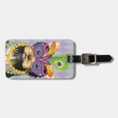Mardi Gras Yorkie Gepäckanhänger (Vorderseite horizontal)