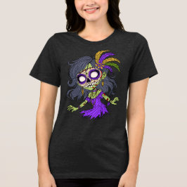 Mardi Gras Zombie Tri-Blend Shirt