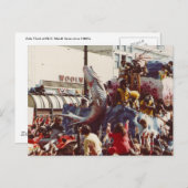 Mardi Gras Zulu Float Postkarte (Vorne/Hinten)