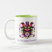 Mardi Gras Zweifarbige Tasse (Links)