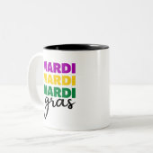 Mardi Gras Zweifarbige Tasse (Vorderseite Links)