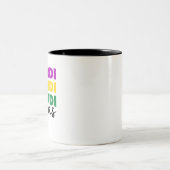 Mardi Gras Zweifarbige Tasse (Mittel)